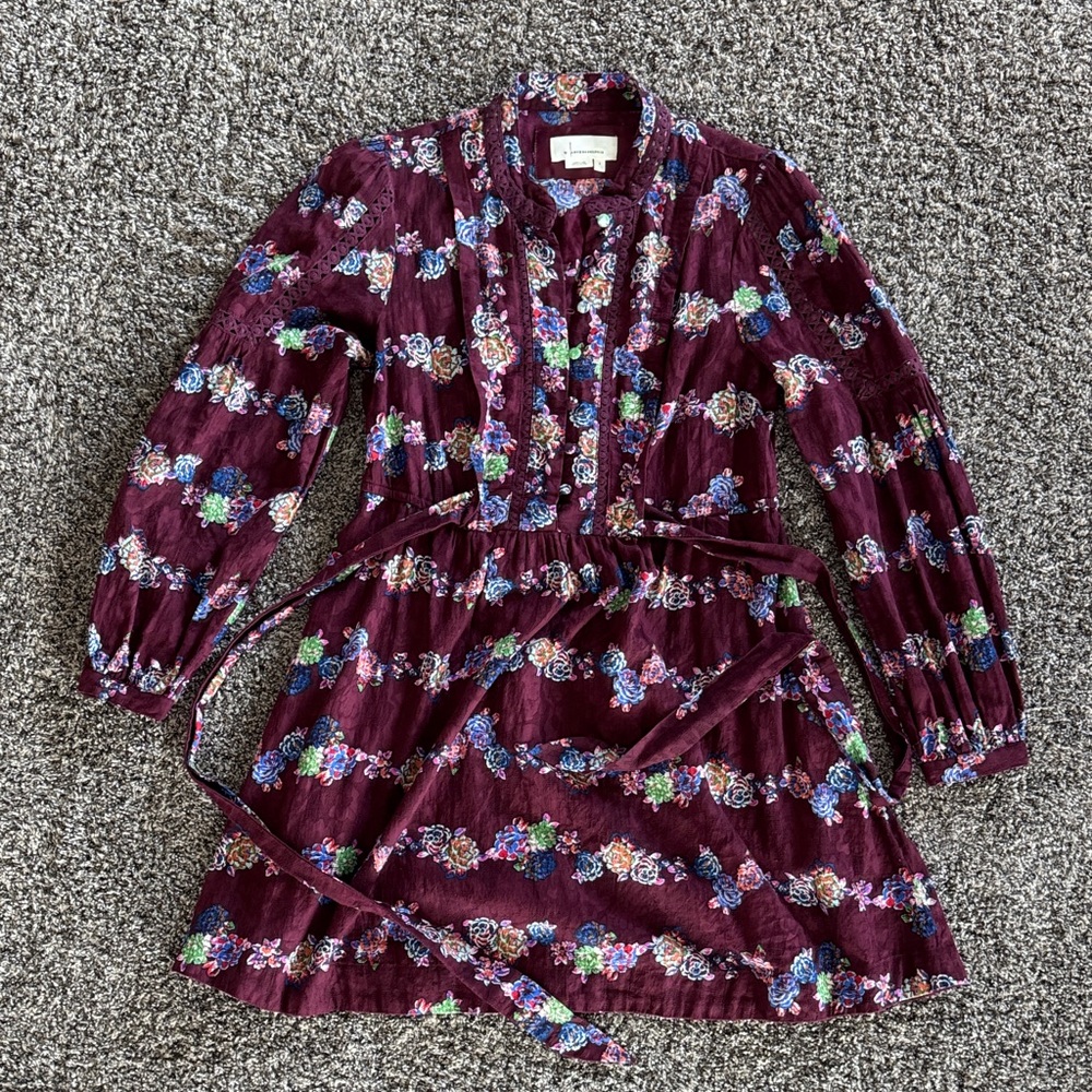 By Anthropologie dress Small floral cotton GORGEOUS